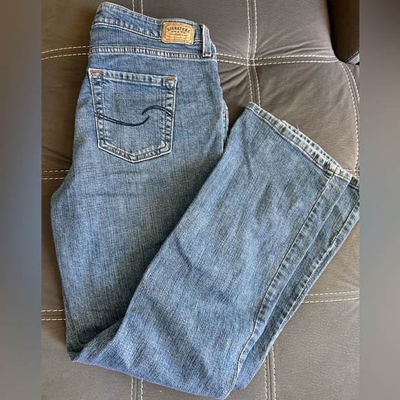 LEVIS SIGNATURE jeans low rise bootcut size 12 misses - Picture 1 of 4